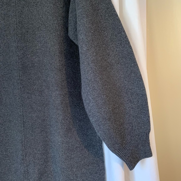 Banana Republic dark gray knit mock neck sweater dress - Picture 5 of 10